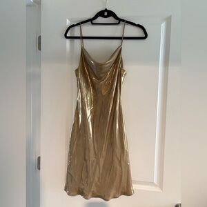 Zara gold dress NEW